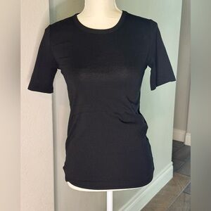 Black scoop neck shirt size small.